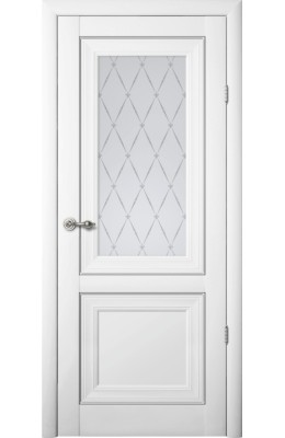 Дверь межкомнатная остекленная Прадо Белый
